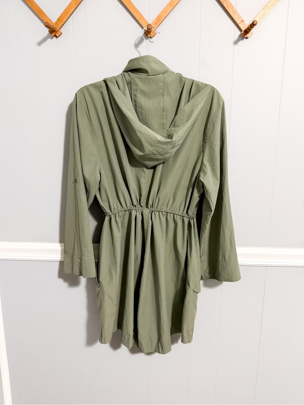 Caslon Green Rain Jacket Windbreaker - Picture 6 of 6